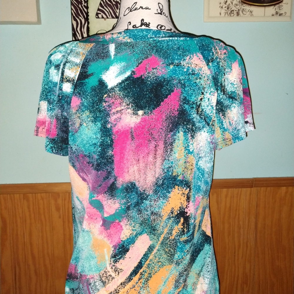 Euc Bright colored shirt - Picture 4 of 5